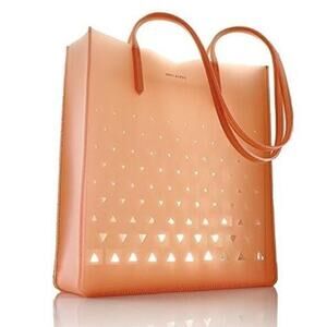 Eddie Borgo x Neiman Marcus Pink Perforated Rubber Jelly Tote Bag Purse